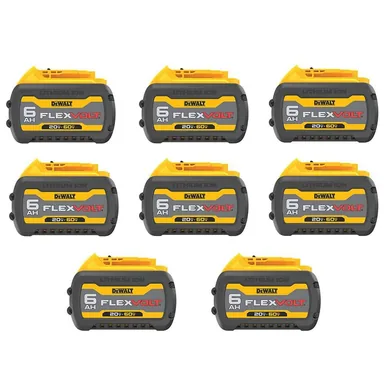 DeWalt DCB606-8, accessory: 20V/60V MAX FLEXVOLT Lithium-Ion 6.0Ah Battery (8 -Pack)