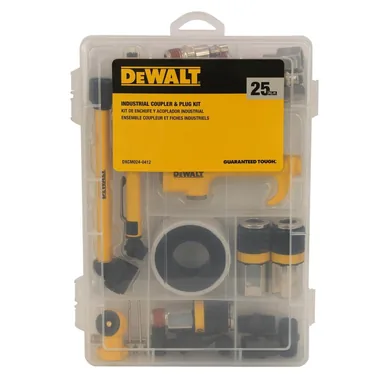DeWalt DXCM024-0412, accessory: 25 Piece Industrial Coupler and Plug Accessory Kit
