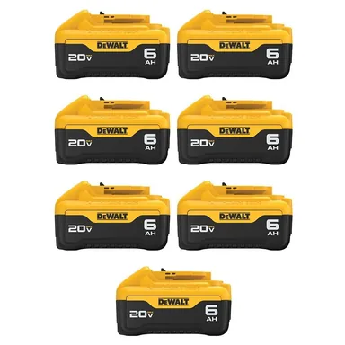 DeWalt DCB206-7, accessory: 20V MAX Premium Lithium-Ion 6.0Ah Battery (7-Pack)