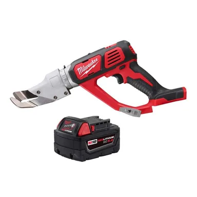 Milwaukee 2637-20-48-11-1850, bundle: M18 18-Volt Lith-Ion Cordless 18-Gauge Single Cut Metal Shear w/ 5.0 Ah Battery