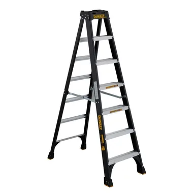 DeWalt DXL3010-07, unpowered: 7 ft. Fiberglass Stepladder, 300 lbs. Load Capacity, Type IA