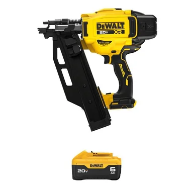 DeWalt DCN920BWDCB206, bundle: 20-Volts Lithium-Ion 3-1/2 in. 21° Cordless Framing Nailer with 20-Volts MAX Lithium-Ion 6.0 Ah Battery Pack