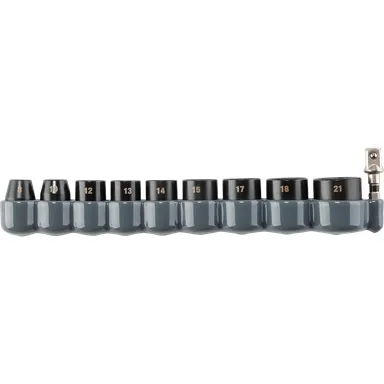 Makita E-01688, accessory: Makita E-01688 Impact XPS 10 Pc. 3/8" Drive 6-Point Metric Impact Socket Set w/ Standard Socket Adapter