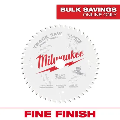 Milwaukee 48-40-0627, accessory: 6-1/2 in. x 48-Tooth Fine Finish Track Saw Blade (1-Pack)