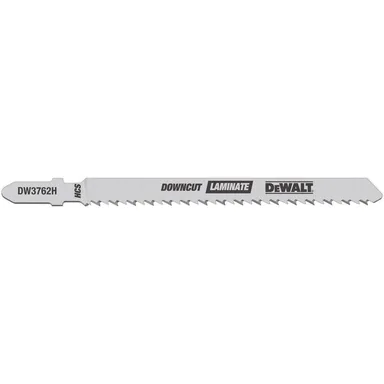 DeWalt DW3762-5, accessory: 4 in. 10 TPI Laminate Down Cutting Jig Saw Blade Bi-Metal T-Shank (5-Pack)