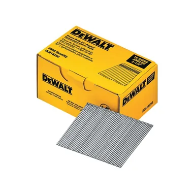 DeWalt DCA16250, accessory: 2-1/2 in. 16-Gauge Angled Finish Nails (2500 Pack)