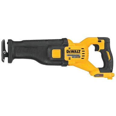 DeWalt DCS389B, bare tool: FLEXVOLT 60V MAX Cordless Brushless Reciprocating Saw (Tool Only) (photograph from the Home Depot listing)