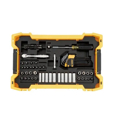 DeWalt DWMT45402, accessory: 1/4 in. and 3/8 in. Drive Mechanics Tool Set with Toughsystem Trays (131-Piece)