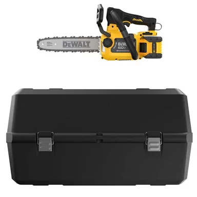DeWalt DCCS673X1W6KBOX, bundle: Flexvolt 60-Volt MAX 12 in. Brushless Cordless Top Handle Chainsaw Kit with 3.0 Ah Battery, Charger and Chainsaw Case