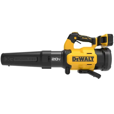 DeWalt DCBL724W1, kit: 20V MAX XR 550 CFM 133 MPH Cordless Battery Powered Blower Kit with (1) 8.0 Ah Battery and Charger (photograph from the Home Depot listing)
