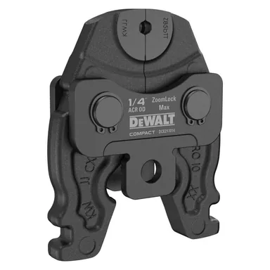 DeWalt DCE217014, accessory: Compact 1/4 in. ZoomLock Max and B MaxiPro Press Jaw for DCE210 Compact Press Tool (photograph from the Home Depot listing)