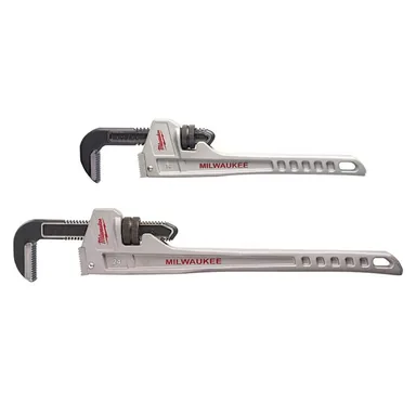 Milwaukee 48-22-7214-48-22-7224, bundle: 14 in. and 24 in. Aluminum Pipe Wrench Set (2-Tool)