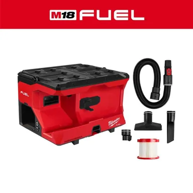 Milwaukee 0971-20, bare tool: M18 FUEL PACKOUT 18-Volt Lithium-Ion Cordless 4 Gal. Wet/Dry Vacuum w/ VACLINK (Vacuum-Only) (photograph from the Home Depot listing)