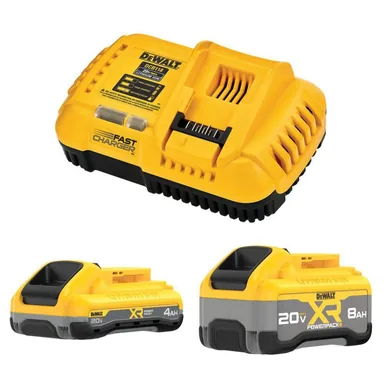 DeWalt DCB248-2C, accessory: 20V XR Lithium-Ion Starter Pack with 8.0 Ah and 4.0 Ah Battery Packs and Charger
