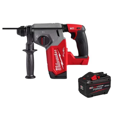 Milwaukee 2912-20-48-11-1813, bundle: M18 FUEL 18V Lithium-Ion Brushless Cordless 1 in. SDS-Plus Rotary Hammer w/ FORGE 12.0 Ah Battery
