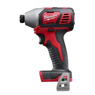 Milwaukee 2656-20, bare tool: M18 18V Lithium-Ion Cordless 1/4 in. Hex Impact Driver (Tool-Only) (photograph from the Home Depot listing)