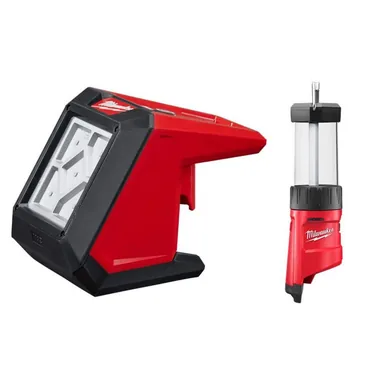 Milwaukee 2364-20-2362-20, bundle: M12 12-Volt 1000 Lumens Lithium-Ion Cordless Rover LED Compact Flood Light & Lantern/Trouble Light (Tools-Only)