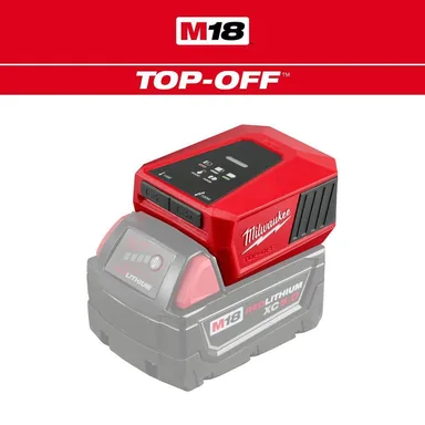 Milwaukee 2847-20, bare tool: M18 18V Lithium-Ion TOP-OFF Charger & Power Supply (Tool-Only)
