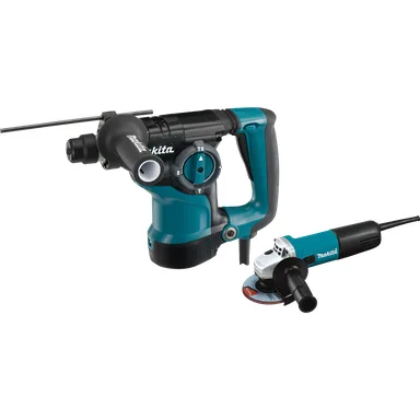 Makita HR2811FX, standalone tool: Makita HR2811FX Corded 1-1/8'' SDS-PLUS Rotary Hammer and 4-1/2" Angle Grinder