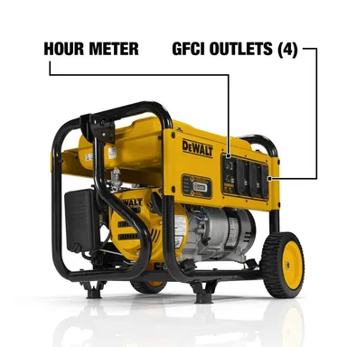 DeWalt DXGNR4000, standalone tool: 5,000/4000-Watt Recoil Start Gas Powered Portable Generator w/ CO Protect for Jobsites, Outdoor Events and Power Outages