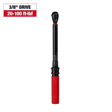 Milwaukee 48-22-9202, unpowered: 3/8 in. Drive 20-100 ft./lbs. Click Torque Wrench (photograph from the Home Depot listing)