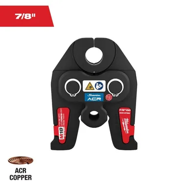 Milwaukee 49-16-2656M, accessory: 7/8 in. Streamline ACR Press Jaw for M18 FORCE LOGIC Press Tools (photograph from the Home Depot listing)