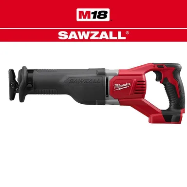 Milwaukee 2621-20, bare tool: M18 18V Lithium-Ion Cordless SAWZALL Reciprocating Saw (Tool-Only)