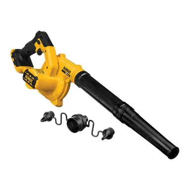 DeWalt DCE100B, bare tool: 20V MAX Cordless Compact Jobsite Blower 135 MPH 100 CFM (Tool Only) (photograph from the Home Depot listing)