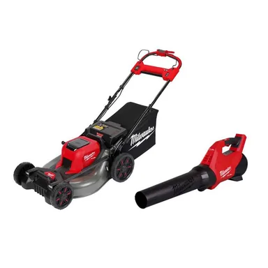 Milwaukee 2823-20-3017-20, bundle: M18 FUEL 18V 21 in. Brushless Cordless Dual Battery Self-Propelled Walk Behind Lawn Mower w/ M18 FUEL Blower