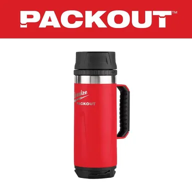 Milwaukee 48-22-8394R, accessory: PACKOUT Red 18 Oz. Insulated Mug with Sip Lid