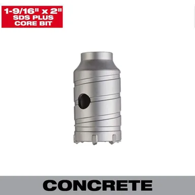 Milwaukee 48-20-5215, accessory: 1-9/16 in. Carbide SDS-PLUS Masonry Core Bit