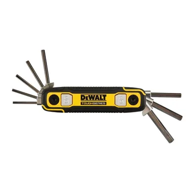 DeWalt DWHT70266, accessory: TOUGHSERIES SAE Folding Locking Hex Key Set (8-Piece)