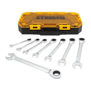 DeWalt DWMT74733, accessory: Ratcheting SAE Combination Wrench Set (8-Piece)