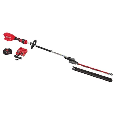 Milwaukee 3012-21, kit: M18 FUEL 18V 24 in. Brushless Cordless Battery Powered Pole Articulating Hedge Trimmer Kit w/ 8.0 Ah Battery, Charger