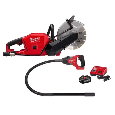 Milwaukee 2786-20-2910-21, bundle: M18 FUEL ONE-KEY 18V Lithium-Ion Brushless Cordless 9 in. Cut Off Saw w/ 4 ft. Concrete Pencil Vibrator Kit