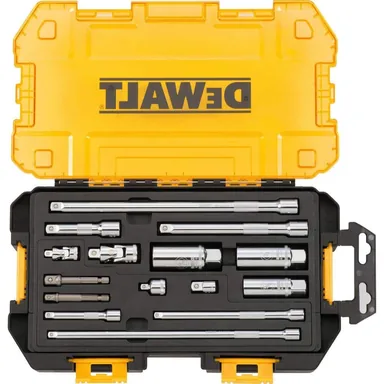 DeWalt DWMT73807, accessory: 1/4 in. and 3/8 in. Drive Tool Accessory Set with Case (15-Piece)