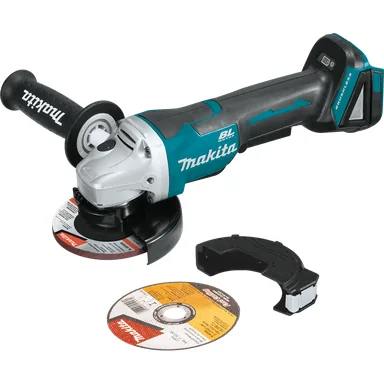 Makita XAG11Z, bare tool: Makita XAG11Z 18V LXT Lithium-Ion Brushless Cordless 4-1/2" / 5" Paddle Switch Cut-Off/Angle Grinder, with Electric Brake, Tool Only