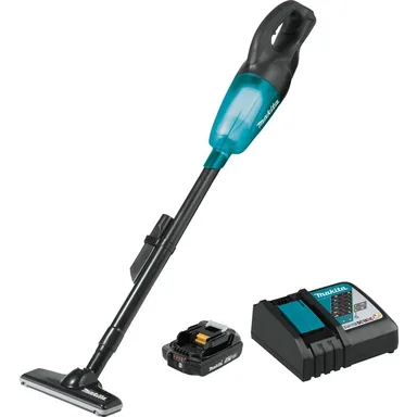 Makita XLC02R1B, kit: Makita XLC02R1B 18V LXT Lithium-Ion Compact Cordless Vacuum Kit (2.0Ah)
