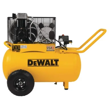 DeWalt DXCM201, standalone tool: 20 Gal. 200 PSI Oil Lubed Belt Drive Portable Horizontal Electric Air Compressor