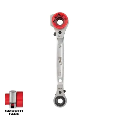 Milwaukee 48-22-9216, unpowered: Lineman's 5-in-1 Ratcheting Wrench