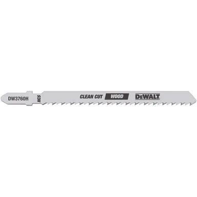 DeWalt DW3760-5, accessory: 4 in. 10 TPI Fine Finish Wood Cutting Jig Saw Blade Bi-Metal T-Shank (5-Pack)