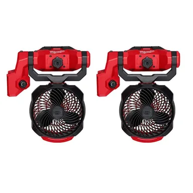 Milwaukee 0817-20-0817-20, bundle: M18 18-Volt Lithium-Ion Brushless Cordless Scissor Lift Fan (2-Pack)