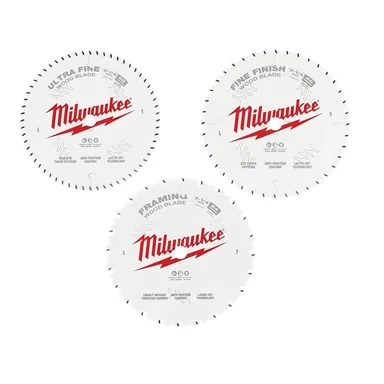 Milwaukee 48-40-0730-48-40-0726-48-40-0720, bundle: 7-1/4 in. Fine Finish Circular Saw Blade (3-Pack)