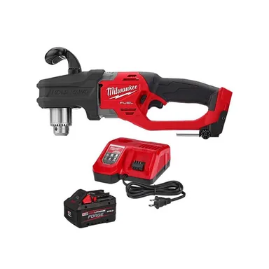 Milwaukee 2807-20-48-59-1881, bundle: M18 FUEL GEN II 18V Lith-Ion Brushless Cordless 1/2 in. Hole Hawg Right Angle Drill w/ FORGE 8. 0Ah Battery & Charger