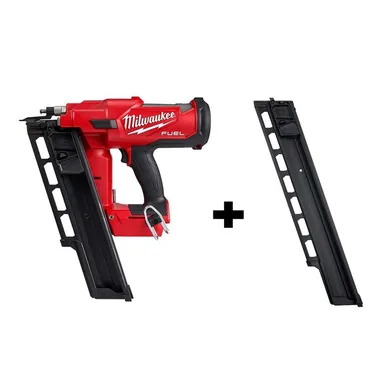Milwaukee 2744-20-48-08-2744, bundle: M18 FUEL 3-1/2 in. 18-Volt 21-Degree Lithium-Ion Brushless Cordless Framing Nailer Tool-Only with Extended Capacity Mag
