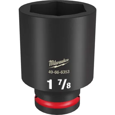 Milwaukee 49-66-6353, accessory: SHOCKWAVE Impact Duty 3/4 in Drive 1-7/8 in Deep 6 Point Socket (photograph from the Home Depot listing)