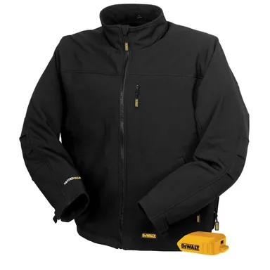 DeWalt DCHJ060ABB-XL, unclassified: DCHJ060A Men's X-Large Black Heated Soft Shell Jacket with Adapter Only