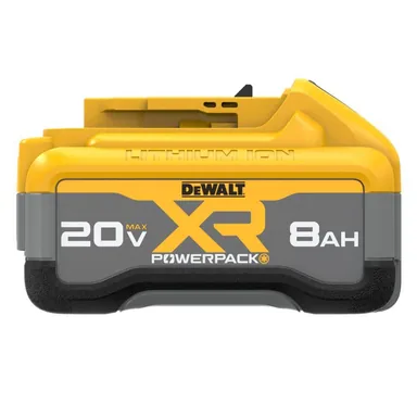 DeWalt DCB2108, accessory: 20V MAX XR POWER-Pack Lithium-Ion 8.0Ah Battery (photograph from the Home Depot listing)