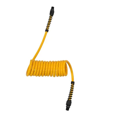 DeWalt DXCM012-0228, accessory: 1/4 in. x 10 ft. Polyurethane Recoil Hose with 1/4 in. Fittings and Bend Restrictors