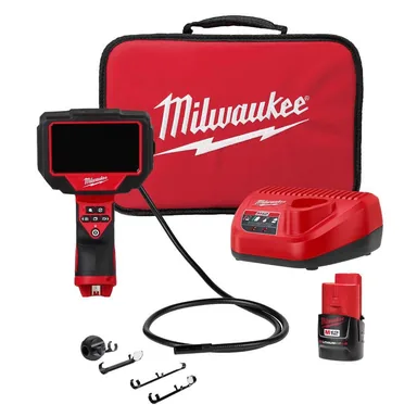 Milwaukee 2323-21, kit: M12 12V Lithium-Ion Cordless M-SPECTOR 360-Degree 4 ft. Inspection Camera Kit